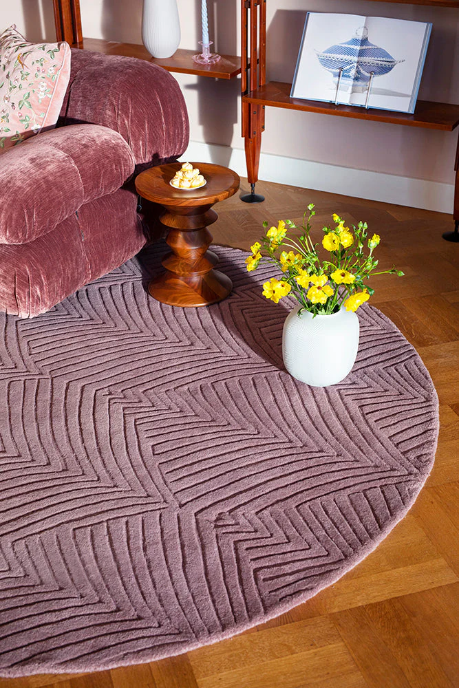 Wedgwood Folia Mink Round Rug - 038902 - Image 4